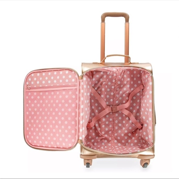 Minnie Mouse Rolling Luggage by Loungefly – Briar Rose Gold - Picture 2 of 8